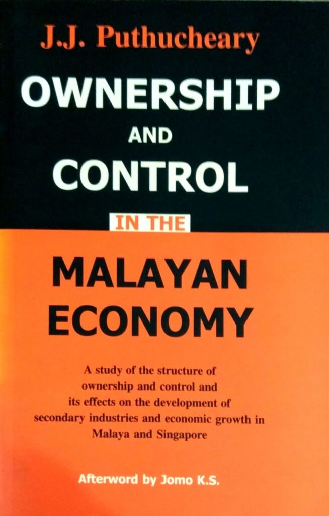 Ownership and Control in The Malayan Economy