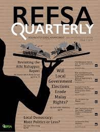 REFSA · QUARTERLY Issue 1, 2015
